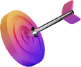 Dot Media creative element - Target icon for marketing and brand strategy